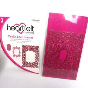 Heartfelt Creations Eyelet Lace Frames Craft Dies HCD2-7192 Lacy Rectangle